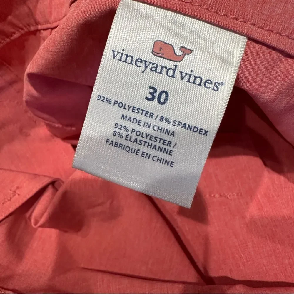 Vineyard Vines | 30 | 9” board shirts in salmon pink Men's Pink Swim Shorts